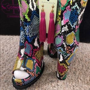 Platform Open Toe Chunky Heels 💕